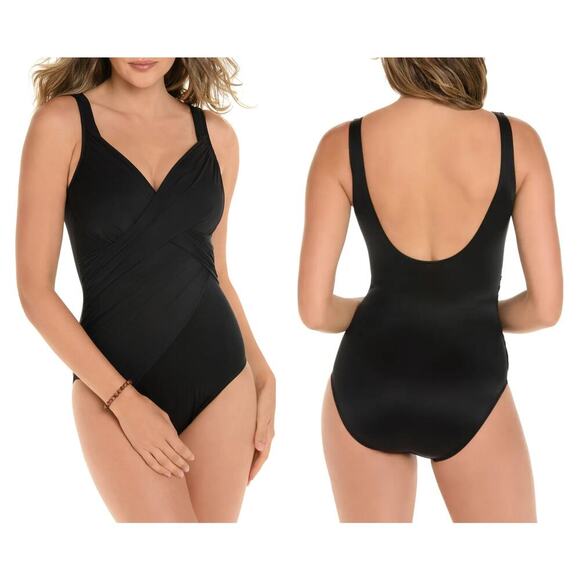 Miraclesuit Rock Solid Revele One-Piece Swimsuit Size US/12 - Picture 2 of 8